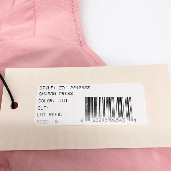 Cinq À Sept Womens Sharon Dress 8 Pink Asymmetrical Party Date Night Glam HOCO - Picture 12 of 14